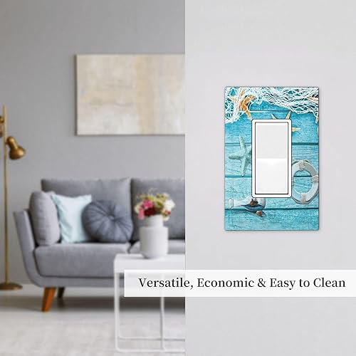 Vista 938 de Placa de pared con interruptor de luz de doble interruptor de pared para niños, diseño de dinosaurio, galaxia, espacio exterior, planeta, nebulosa