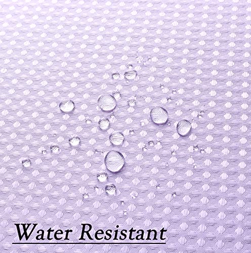 West Lake Ombre Shower Curtain Lavendar Waffle Weave Microfiber Decorative No Hook Fabric Shower Curtain With Grommet Waterproof Machine Washable,Gradient White To Purple 70" Wx72 L #TOP2