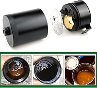 Vista 8 de Kit universal de tanque de reserva de aceite para coche de 150ml, compacto deflector de 3 puertos separador de aceite 2 entradas 1 salida negro