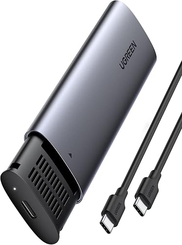 Ugreen 10902 USB-C 3.1 M.2 PCIe NVMe Solid State Drive Enclosure, Grey