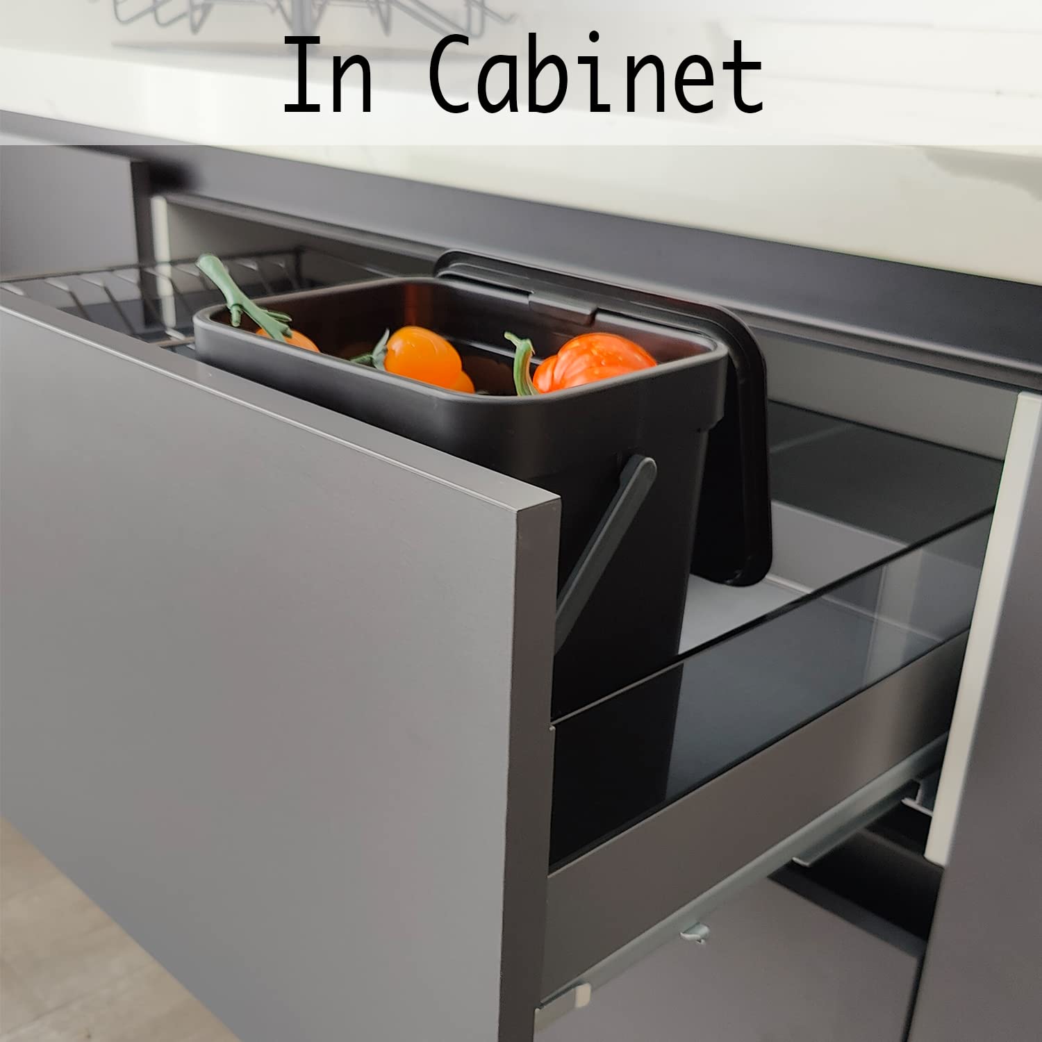 Poubelle Murale Poubelle à Compost Anti Odeur - Poubelle Compost Poubelle Suspendue Cuisine