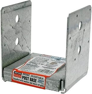 Simpson Strong-Tie - ABU66Z-10PK - ZMAX Galvanized 12-Gauge 6x6 Adjustable Post Base 10ct