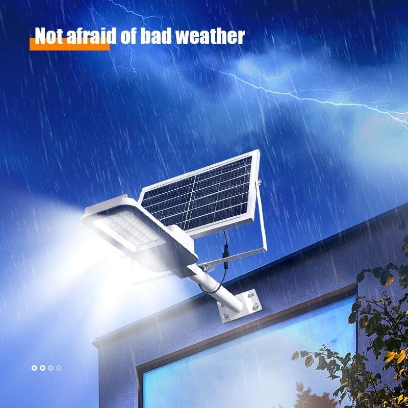 Miniatura 6 de Farola solar para exteriores, IPX4 impermeable con iluminación gran angular de 240, tiempo de iluminación de 12-24 horas, control remoto, 6000 mAh,
