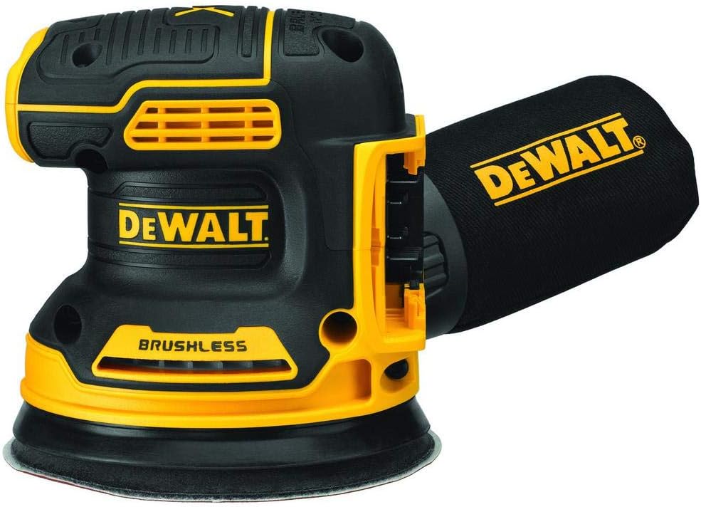 DEWALT 20V MAX* Brushless Orbital Sander with Cordless Router, Tools Only (DCW210B & DCW600B)