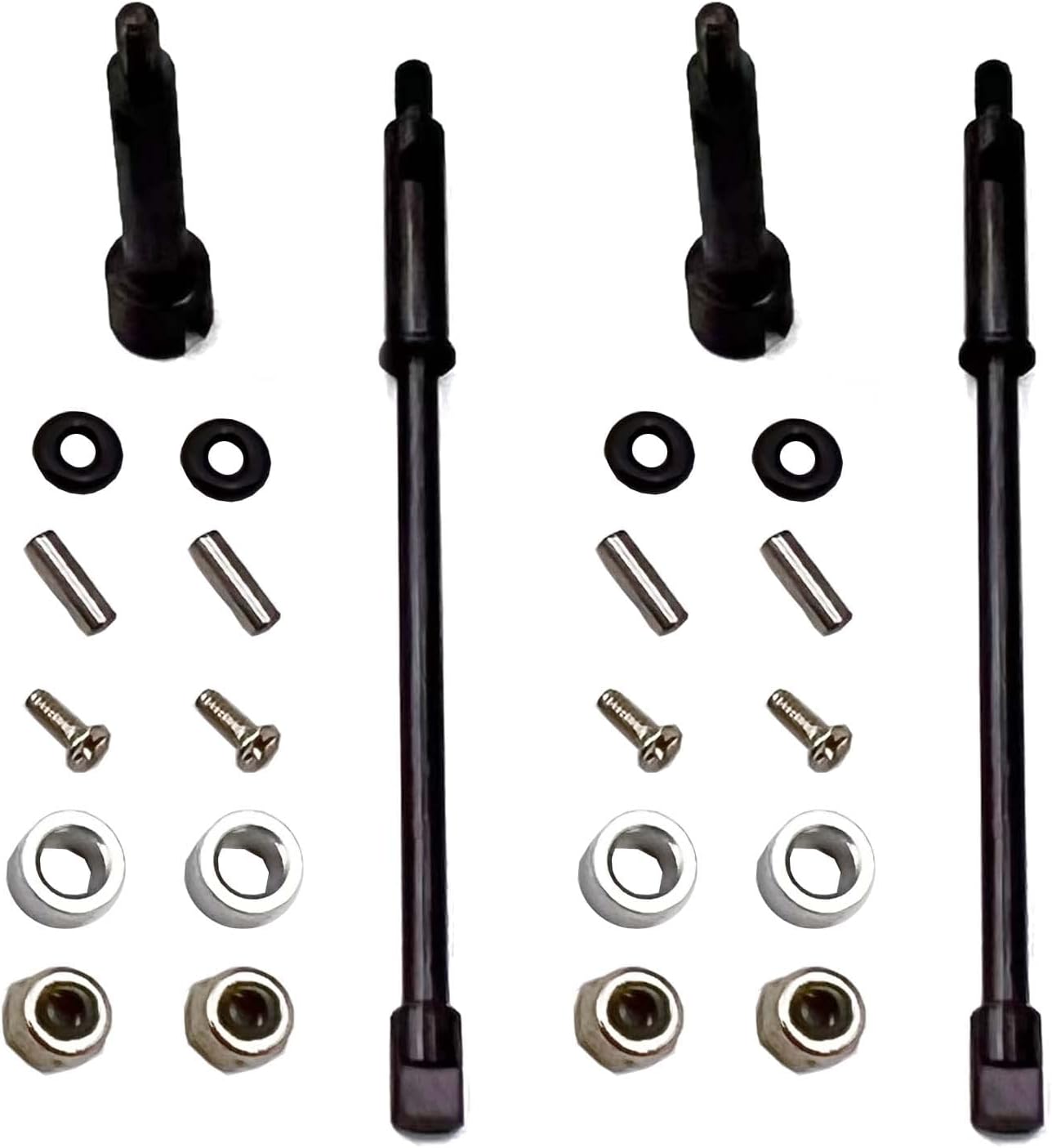 FainWan RC 4mm Widen Wheel Axle CVD Front Rear Joint Drive Shaft Upgrade Parts Compatible with SCX24 90081 1/24 RC Crawler