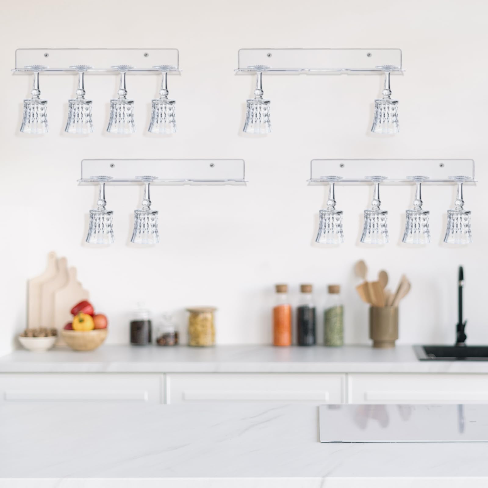 Acrylic Champagne Wine Rack - Display 16 Bottles -4 Acrylic Champagne Wine Rack - Display 16 Bottles -4