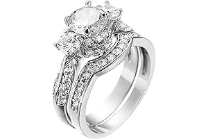 Costume Wedding Ring Set Women