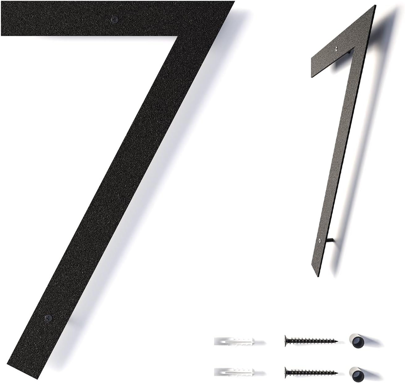 12 Inch Modern Floating House Numbers for Outside Large