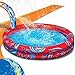 Banzai Cyclone Splash Water Park Outdoor Backyard Inflatable Toy with Sprinkling Slide and Kiddie Pool
