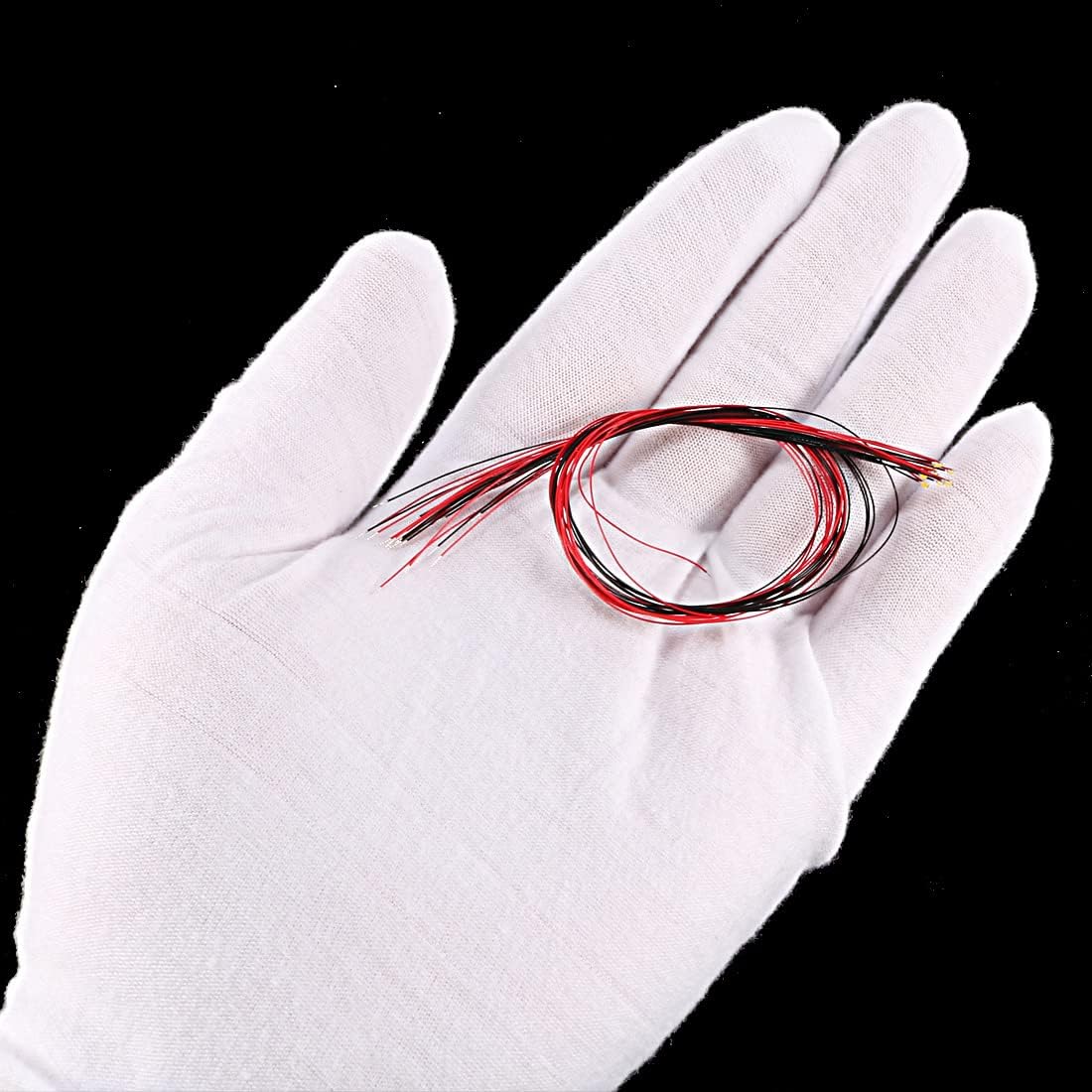 uxcell 10pcs Prewired 0402 Warm White Surface Mounted Devices LED Light Emitting Diode - DC 2.8-3V Micro Soldered Mini LED Light