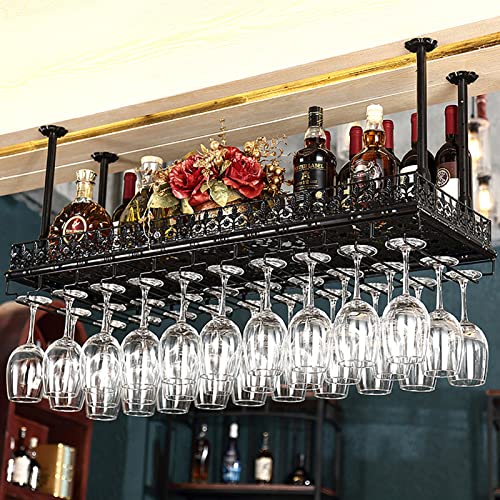 Support à verres à vin en métal et fer forgé au design intemporel