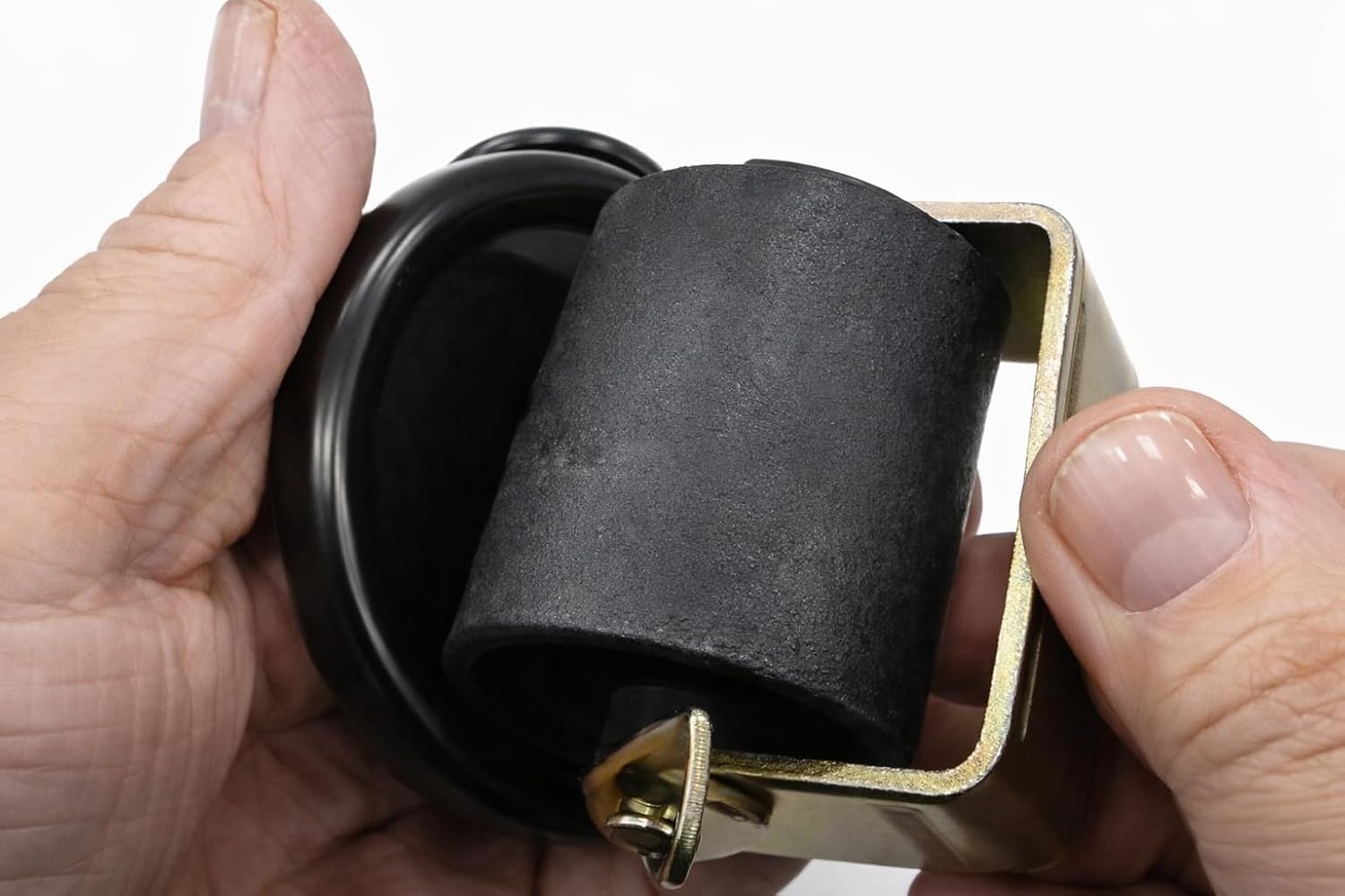 Tech Team #00725 Caster Cups for use on Hardwood and Carpeted Floors, Steel Cups with Carped Bottoms, 3 in. Dia. Includes 4 Casters