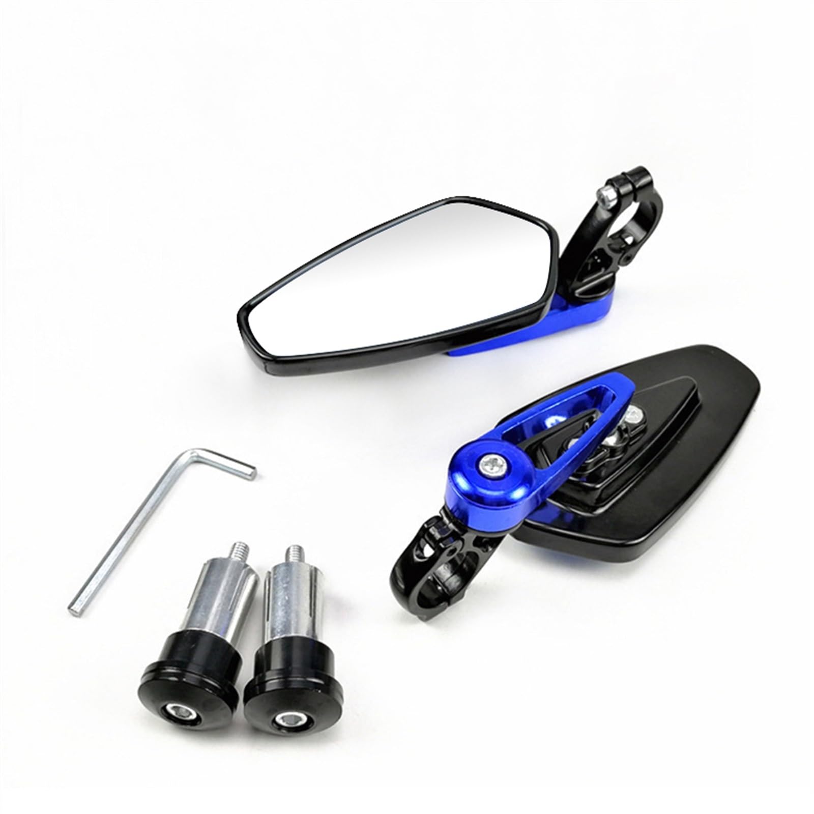 Specchietti Retrovisori Per Manubrio Bici Moto Universali Per Specchietto Retrovisore Lato Barra 7/8" 22mm Moto Specchietti Laterali(D)