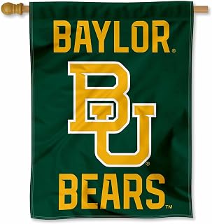 Baylor Bears BU Logo Double Sided House Flag