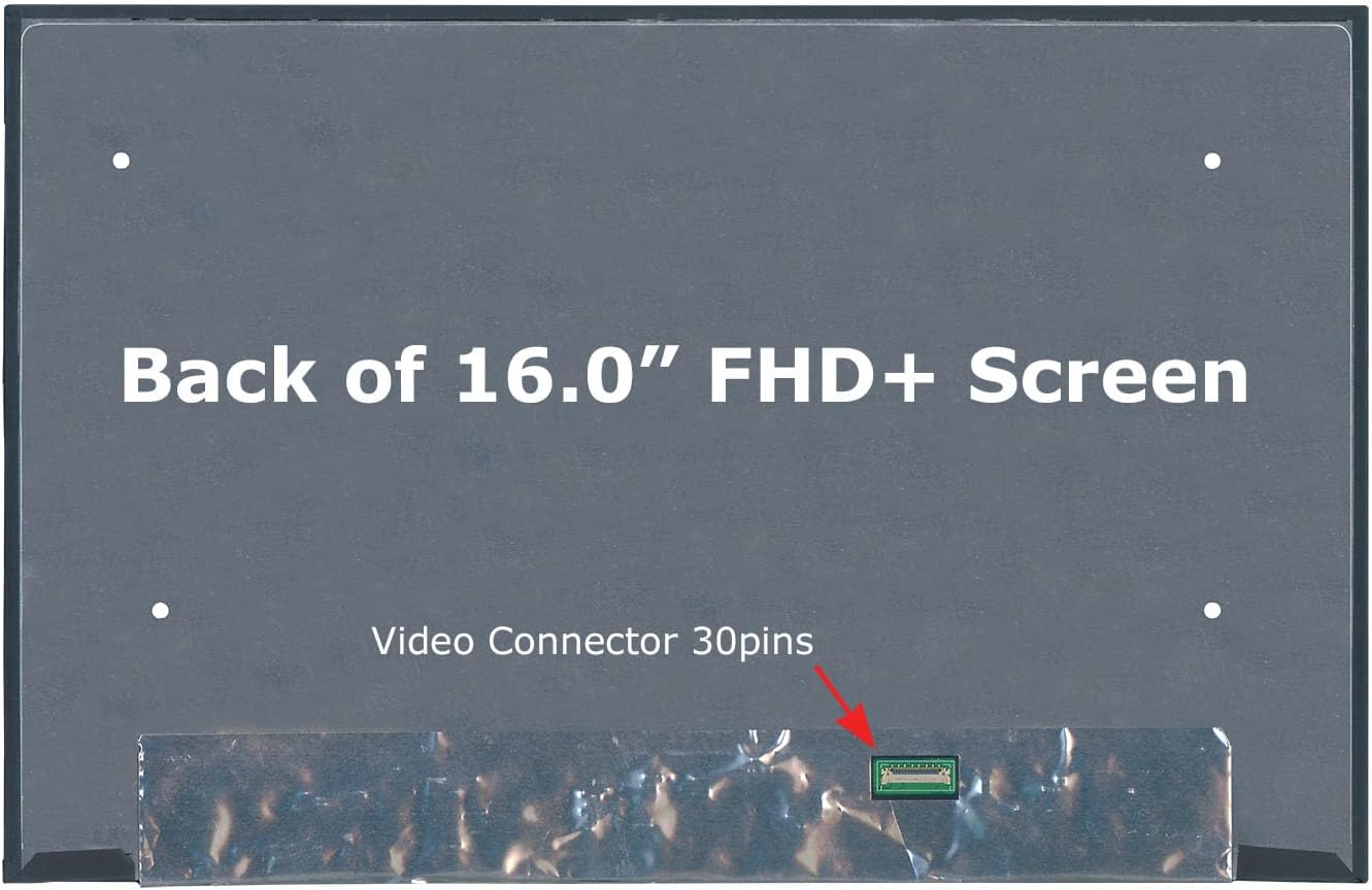SCREENARAMA New Screen Replacement for Dell PRO 16 PC16250 PC16255 P134F (FHD+ 1920x1200 30pin) IPS LCD LED Display with Tools and Tape