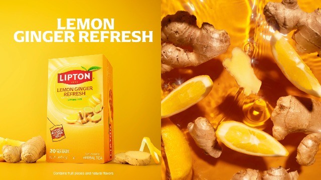 Amazon.com : Lipton Lemon Ginger Tea Bags, caffeine free Tea