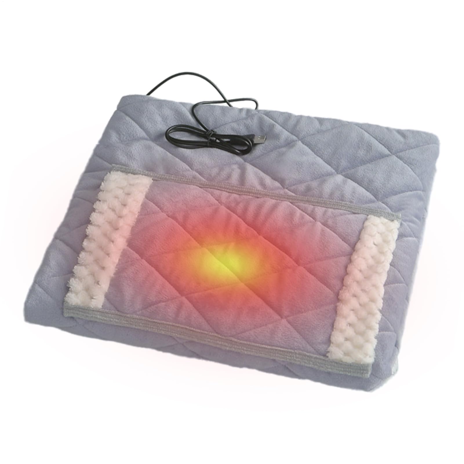 USB Electric Throw Blanket Soft Fast Warm USB Heated Lap Blanket Smart Temperature Control Winter Cold-Weather Accessories for