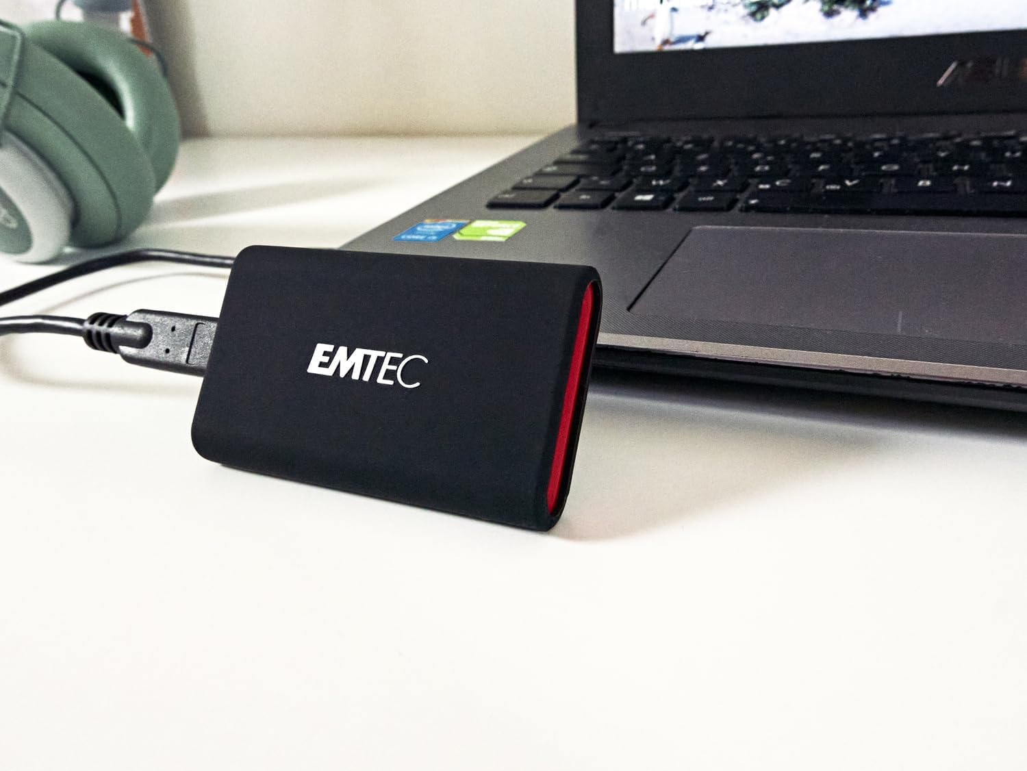Emtec 1TB X210 Elite SATA III Portable Solid State Drive (SSD) with NAND Technology ECSSD1TX210