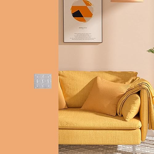 Miniatura 3 de Cubierta de interruptor de luz con diamantes de imitación plateados brillantes, cubierta de placa de pared con destellos de cristal plateado (1