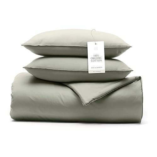 BOLL & BRANCH Signature Comforter Set - King/Cal King, Sageleaf