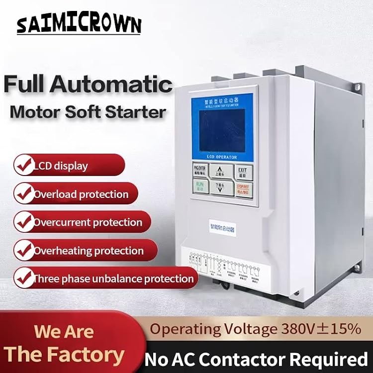 Motor Soft Starter 380V 15kw Motor Starter, no ac contactor Required, with RS485 Communication