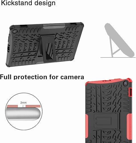 Miniatura 3 de Funda para tablet Kindle Fire Max de 11 pulgadas versión 2023, funda resistente con función atril (azul)