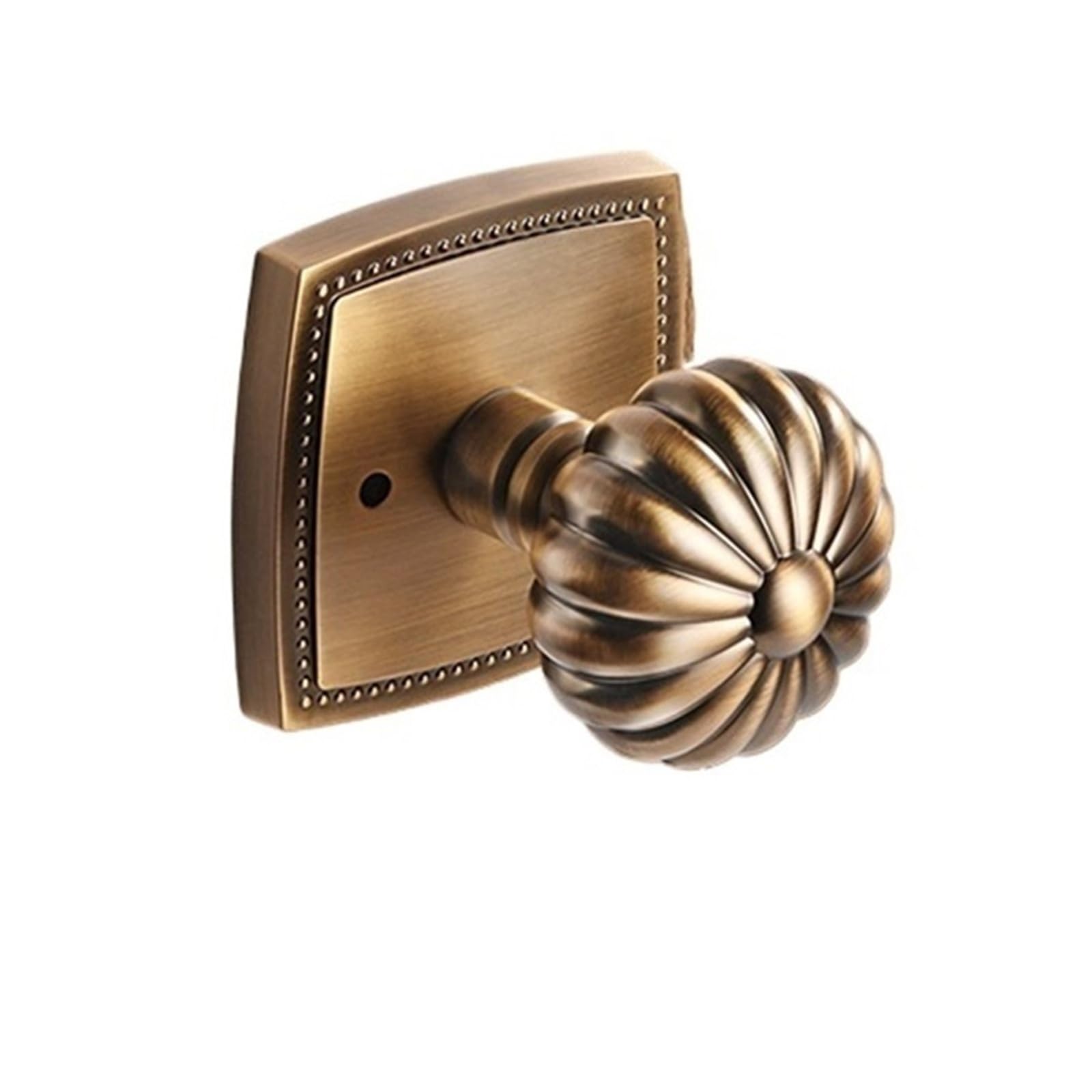 Serrure de porte dorée rétro en laiton robuste pour intérieur chic