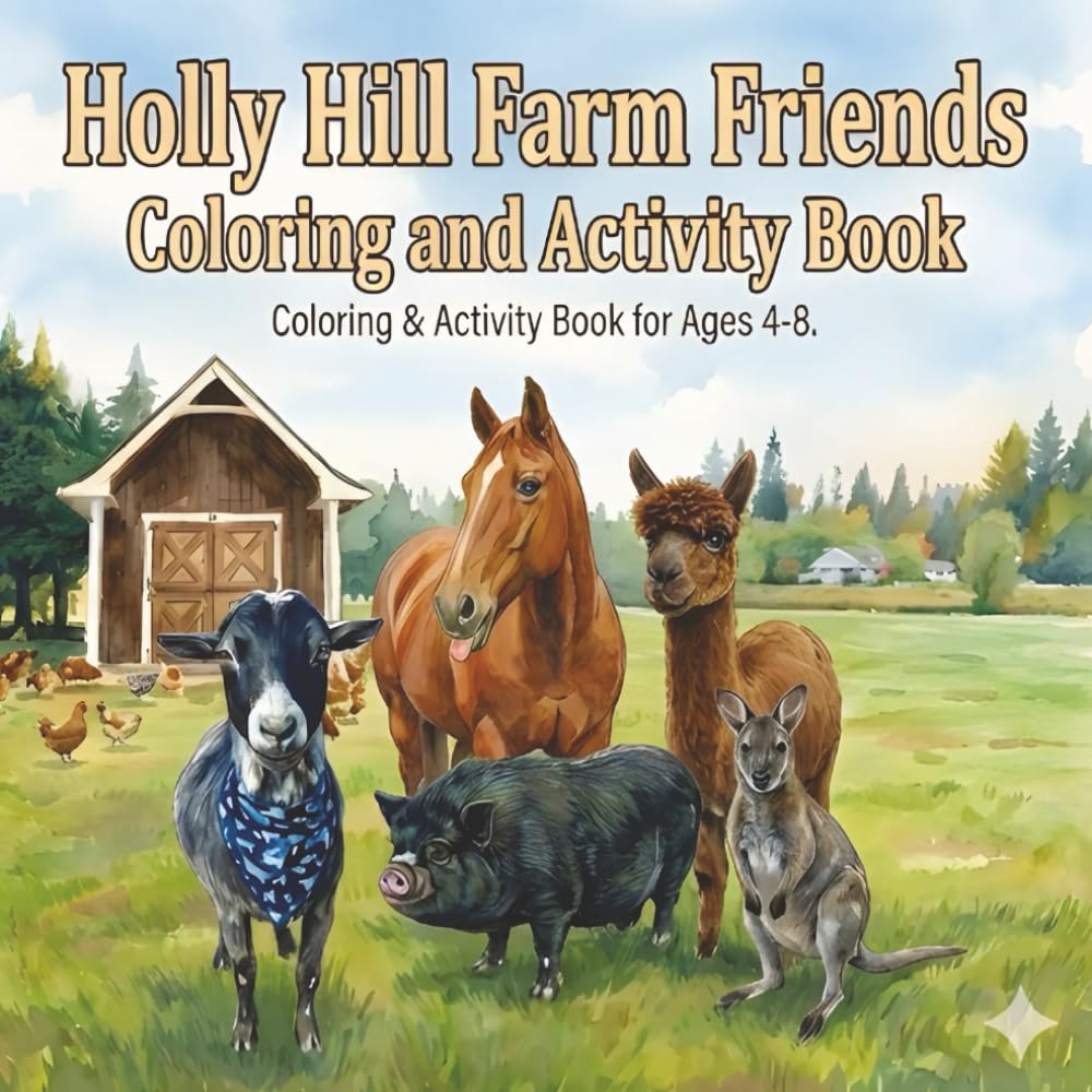 Holly Hill farm friends coloring book