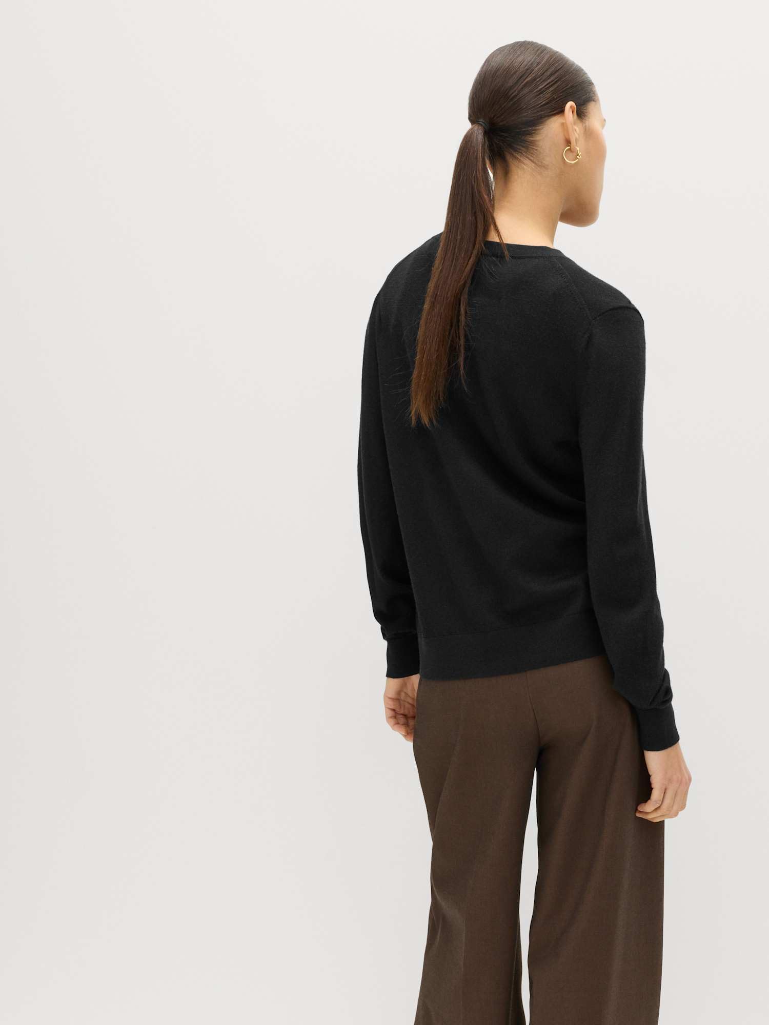 Marks & Spencer Cárdigan de Cuello Redondo de Pura Lana Merina para Mujer, Ajuste Normal