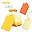 SallyFashion 100PCS Gift Tags, Yellow Paper Tags Hanging Label with Organza Ribbons for Gift Wrapping Fall Thanksgiving DIY Crafts Decoration