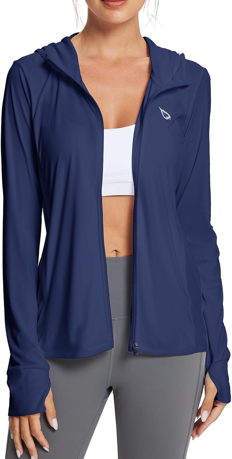 baleaf Women's Sun Protection Jacket Hoodie Clothing Lightweight Long Sleeve Sun Cover Up Shirt