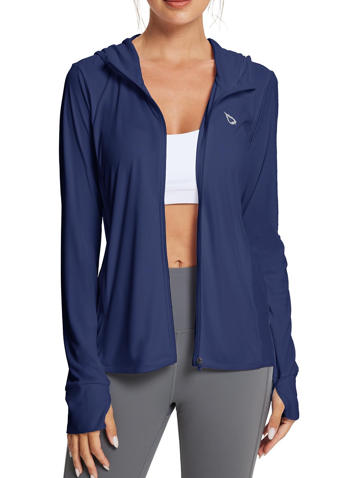 baleaf Women's Sun Protection Jacket Hoodie Clothing Lightweight Long Sleeve Sun Cover Up Shirt