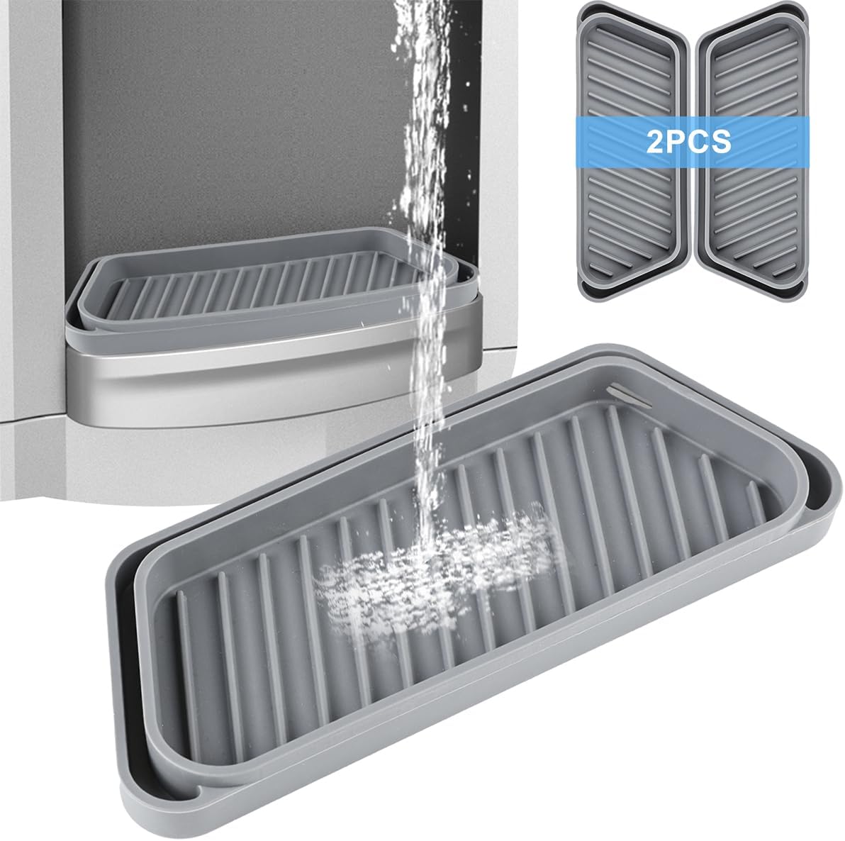 Refrigerator Drip Tray, 2Pack Mini Refrigerator Drip Catcher Tray for
