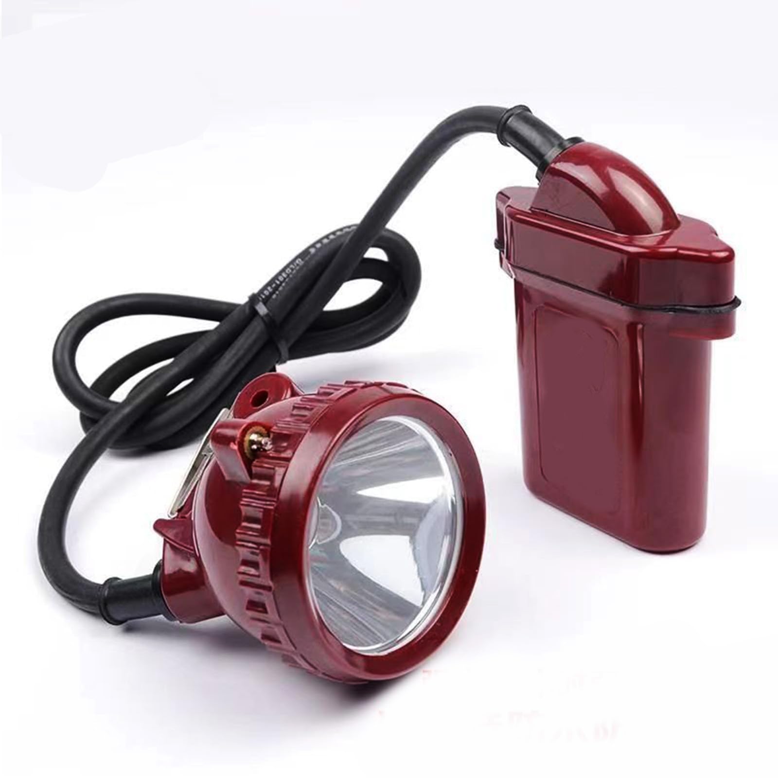 Wiederaufladbares Bergbaulicht 20000 Lumen, wasserdichte LED-Stirnlampe mit 3 Modi, 12 Stunden Laufzeit für harte Hüte, IP68 Bewertung, perfekt für den unterirdischen Einsatz