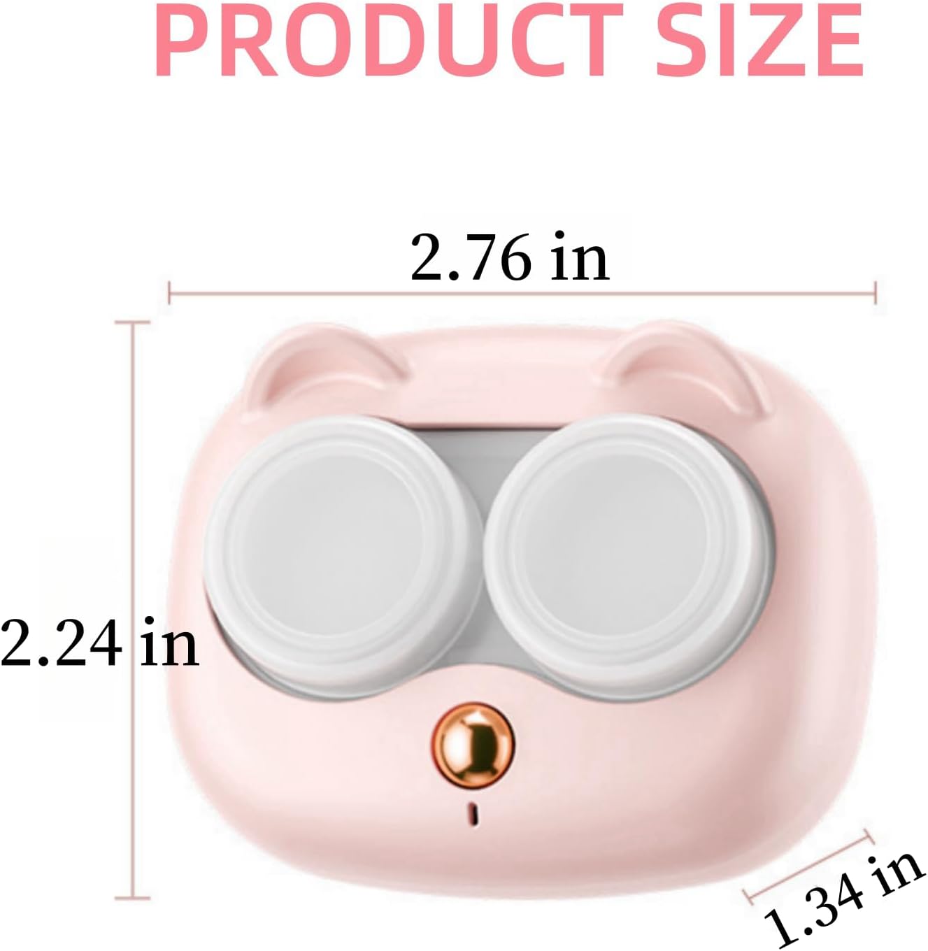 Contact Lens Cleaner Machine, Portable Contact Lens Cleaner with USB Charger, Fit Disposal Soft Lens, Contact Lens (White)