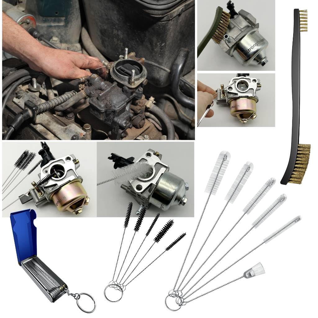 Snapklik.com : Carburetor Cleaning Kit Carb Brushes Tools Needle Set ...