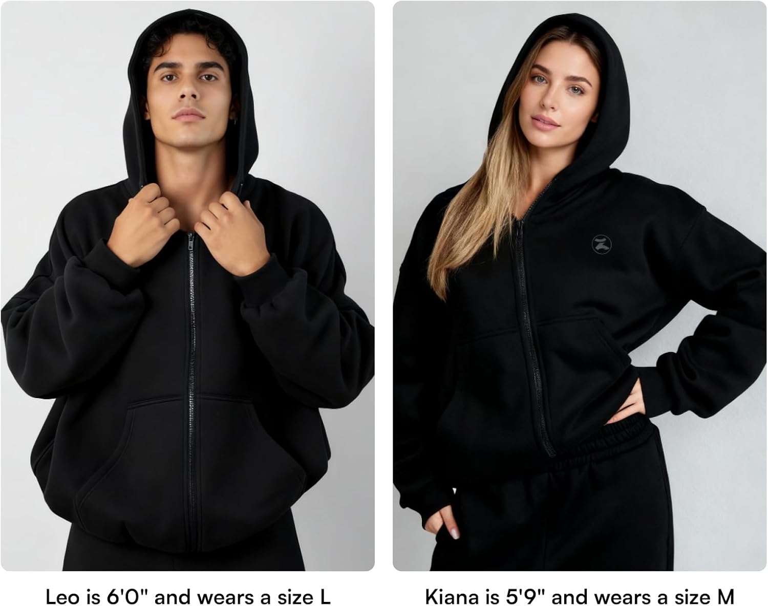 Womens Oversized Hoodies Sweatshirts Fall Fashion 2025 Zip Up Sweaters Winter Clothes - Image 9