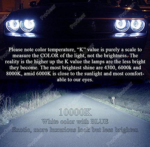 Progear Tech Heavy Duty D2S D2R 10000K Hid Xenon Headlight Replacement Bulbs Oem Standard 35W (Pack Of 2) #TOP7