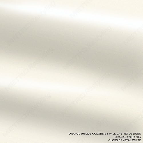 Oracal 970RA-945 - Película de vinilo para coche, color blanco brillante, 1 x 1 pie