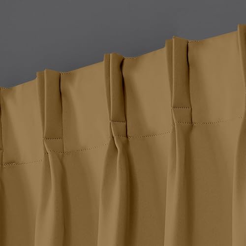 Miniatura 2 de Magic Drapes Cortina 100% opaca plisada con doble pellizco, con aislamiento térmico, oscurecimiento de la habitación, a prueba de derrames, lavable