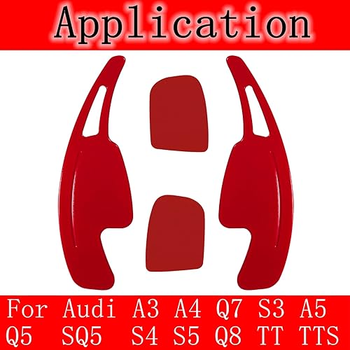 Miniatura 2 de Yoursme Extensión de transferencia de palanca de cambios para volante para Audi A3 A4 Q7 S3 (2017-2019), A5 Q5 S4 S5 SQ5 (2018-2019), Q8 2019, TT