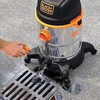 BLACK+DECKER Nass und Trockensauger BXVC30XTDE mit Integrierte Steckdose für Elektrowerkzeug (1600 W, 30 Liter) – Ansicht 6