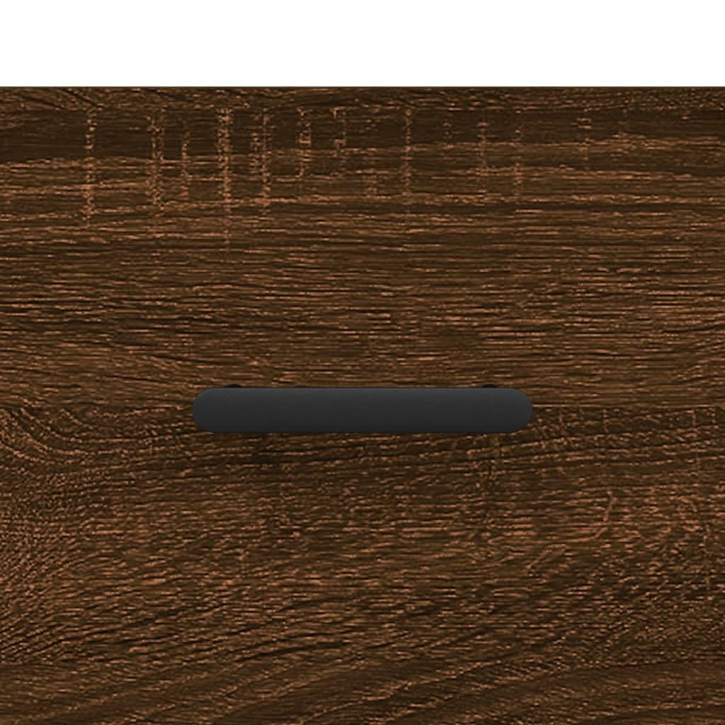Homgoday Tavolino da caffè in rovere marrone, 50 x 50 x 40 cm, in legno ingegnerizzato, tavolino da tè per soggiorno, sala d'accoglienza degli ospiti, camera da letto e mobili da ufficio