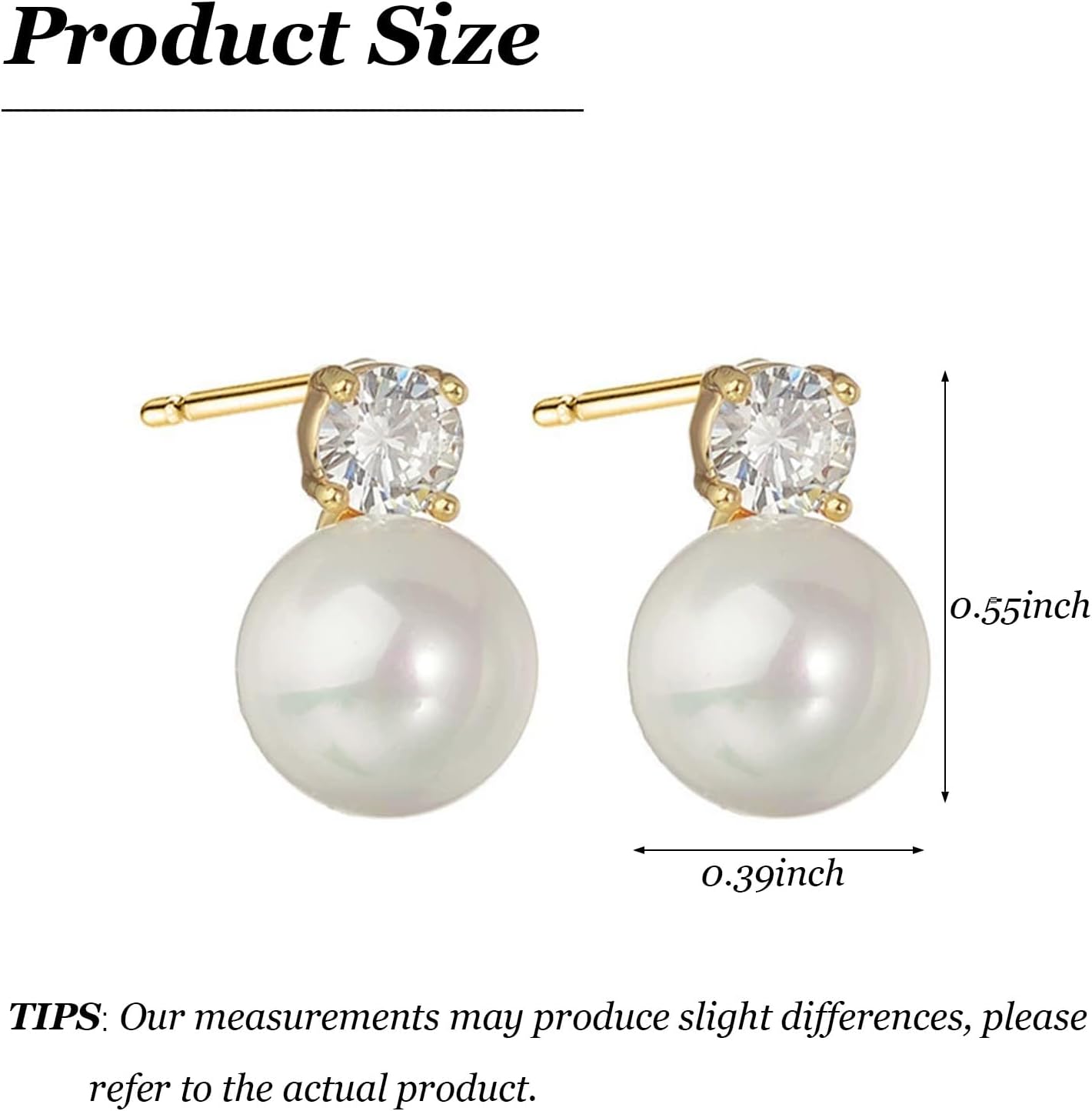 Pearl Dangle Earrings for Women Dainty Gold Long Pearl Drop Earrings Hypoallergenic Pearl Stud Earrings Wedding Jewelry Bridal Bridesmaid Gifts - Image 6