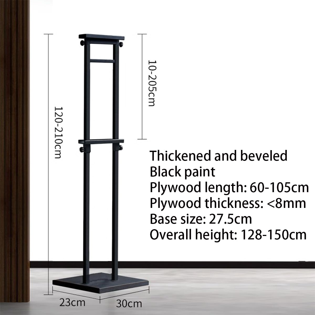 Schwarz A4 Einstellbare Zeichen Halter Stand - Aluminium Sockel Poster - für Hochzeiten, Ausstellungen, Einzelhandel Geschäfte & Restaurant Menüs,Schwarz