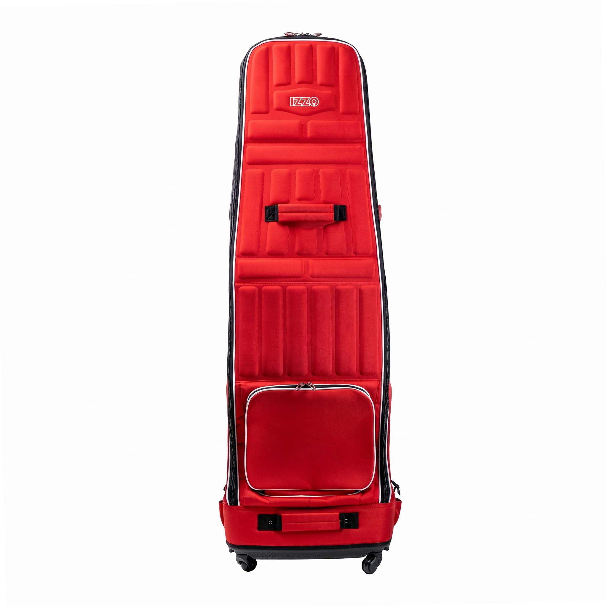 Izzo Golf Travel Bag - Golf Club Travel Cover Case, High Roller (Red/White)