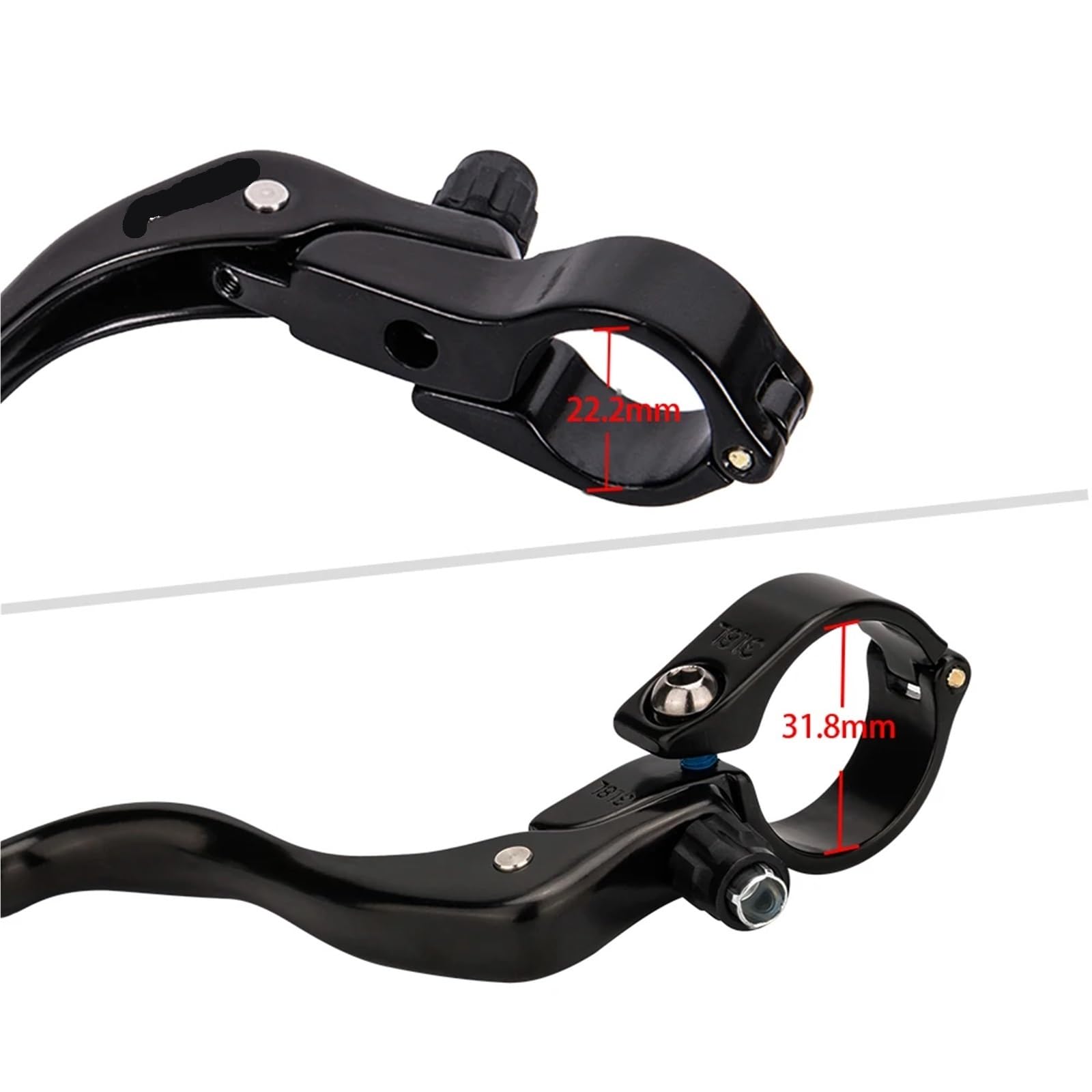 Leva Freno Bici Leva Freno Bici da Corsa, Leva Freno a V a sgancio rapido for Bici da Corsa a Scatto Fisso, for Manubrio da 22,2 a 31,8 mm(31.8mm And Wire)