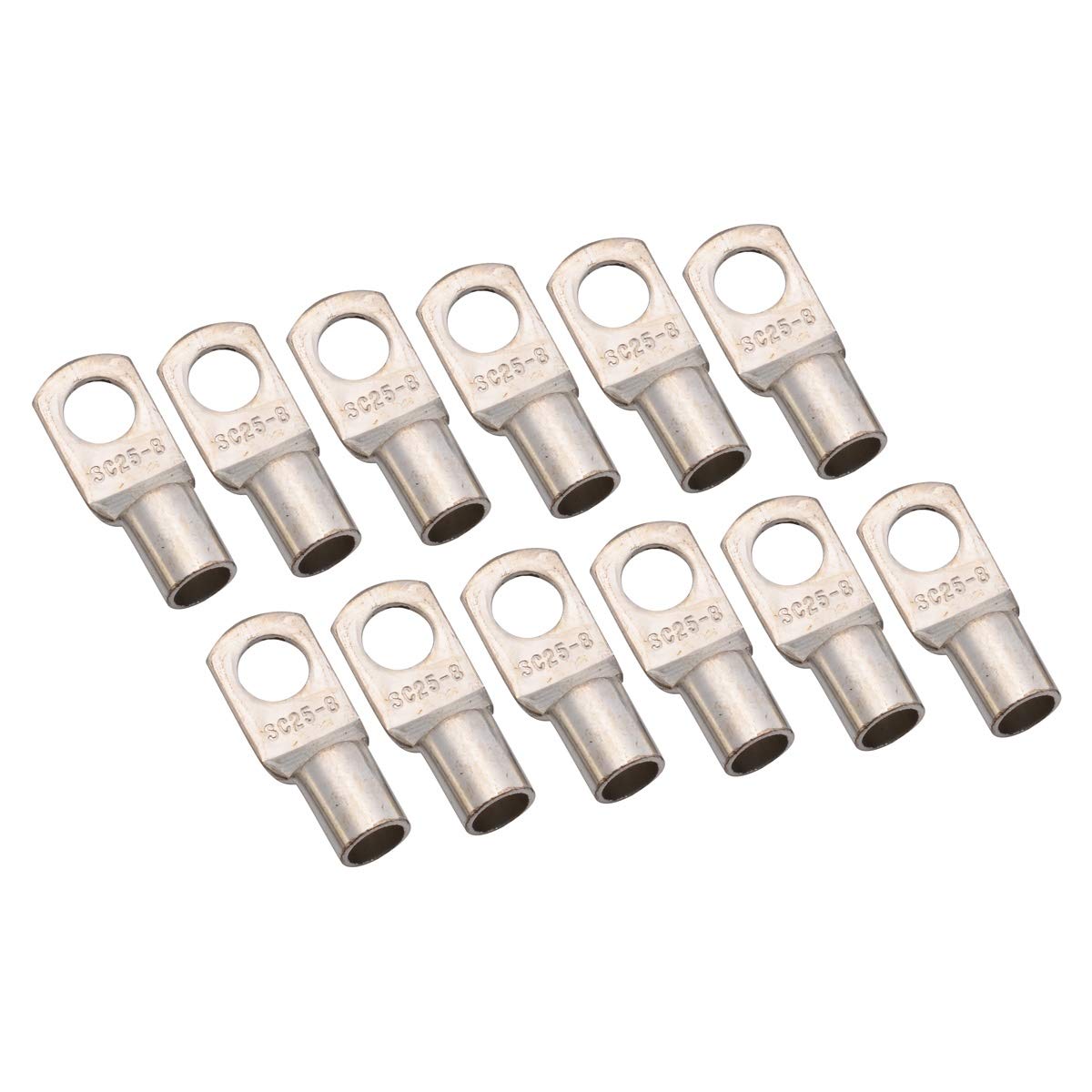 5 Pezzi Di Terminali Ad Anello In Rame Nudo For Uso Elettrico Ad