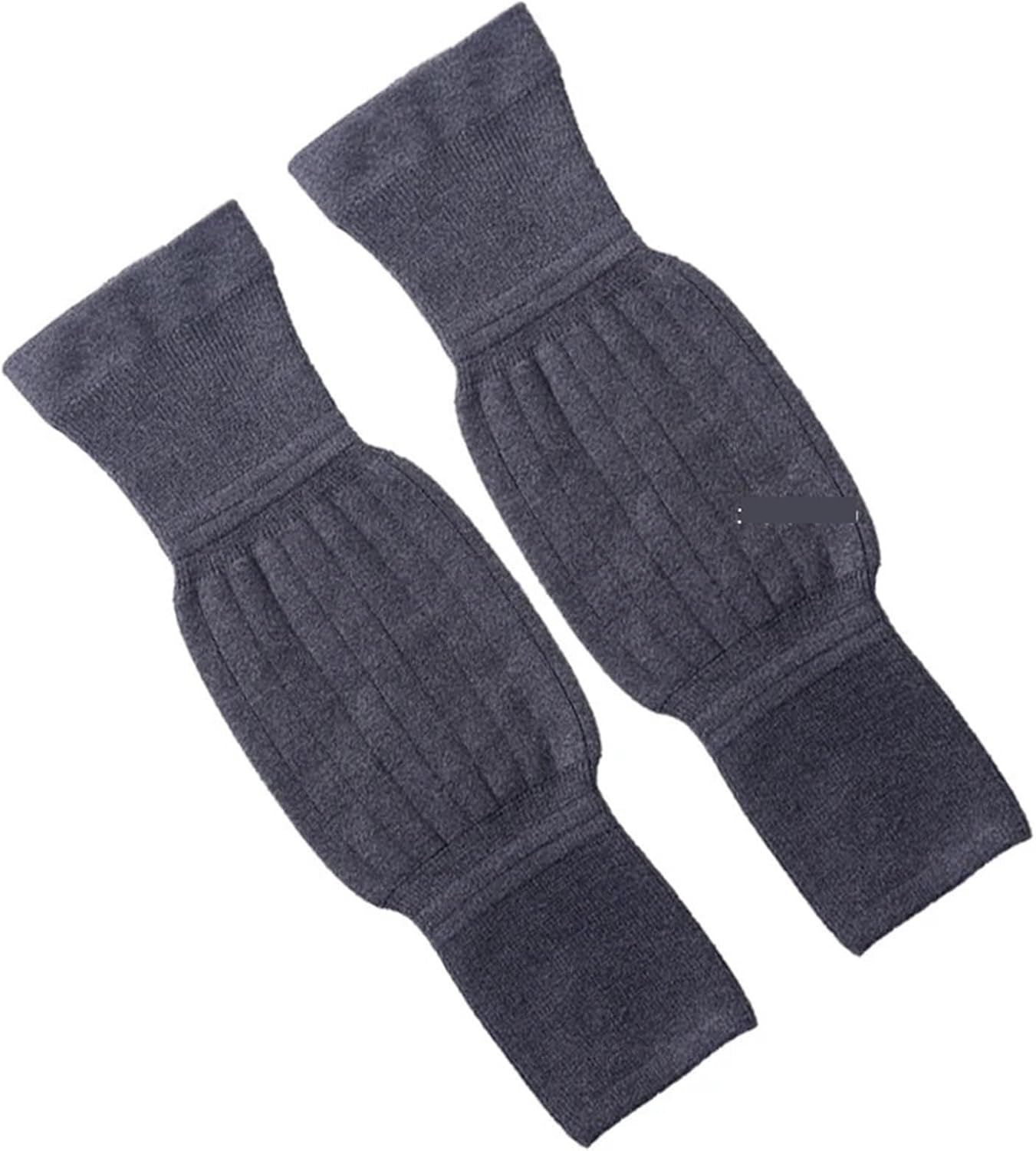 Winter Protective Knee Pads 2PCS Winter Warm Wool Cashmere Leg Warmers Sleeves Thick Fleece Lined Knee Pads Brace Support Guard Protector Long Thermal Wraps(Camel-Non Slip,L)