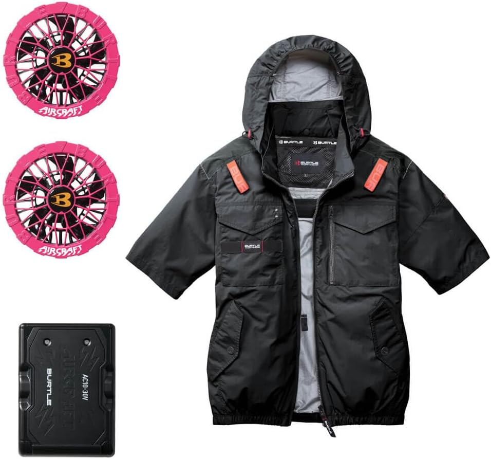 Amazon.co.jp: [BURTLE] [バートル] エアークラフト 半袖ブルゾン +